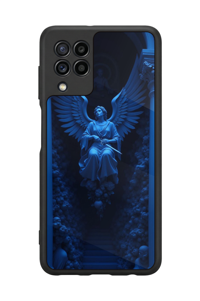 Samsung Galaxy M32 Uyumlu Melek Tasarımlı Glossy Premium Kılıf