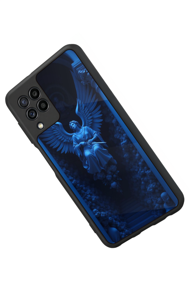 Samsung Galaxy M32 Uyumlu Melek Tasarımlı Glossy Premium Kılıf
