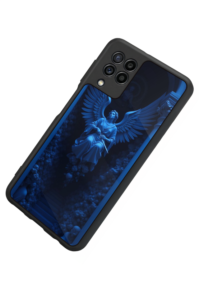 Samsung Galaxy M32 Uyumlu Melek Tasarımlı Glossy Premium Kılıf