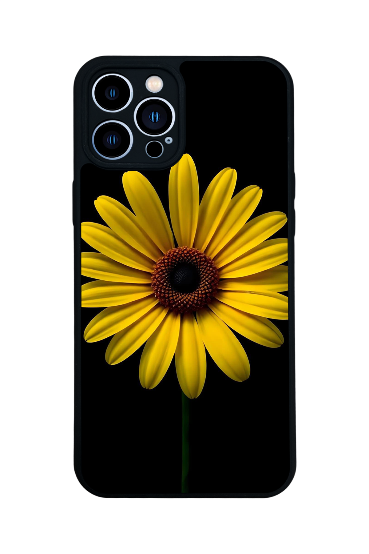iPhone 13 Pro Max Uyumlu Papatya Tasarımlı Glossy Premium Kılıf