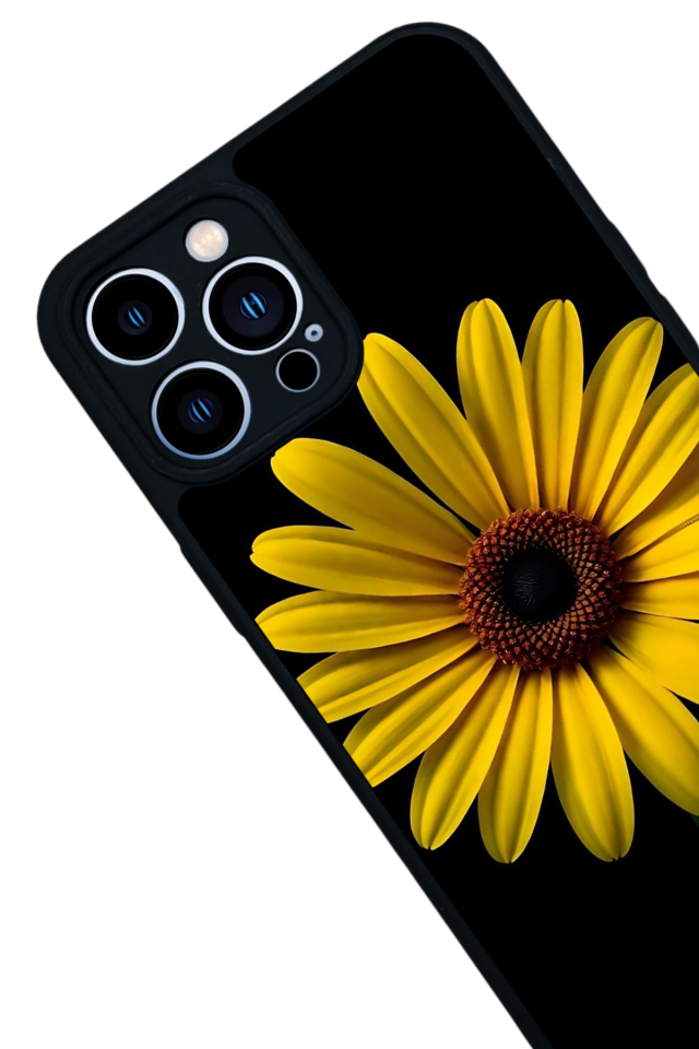 iPhone 13 Pro Max Uyumlu Papatya Tasarımlı Glossy Premium Kılıf