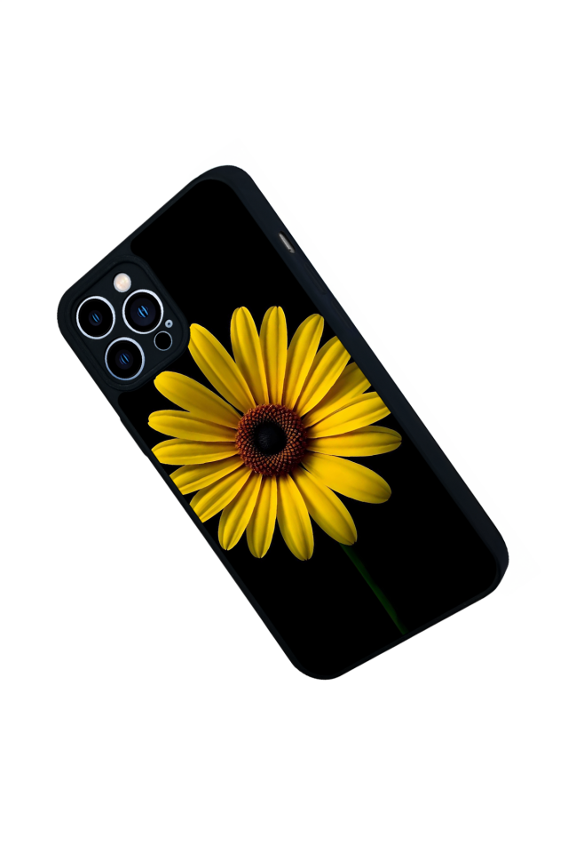 iPhone 13 Pro Max Uyumlu Papatya Tasarımlı Glossy Premium Kılıf