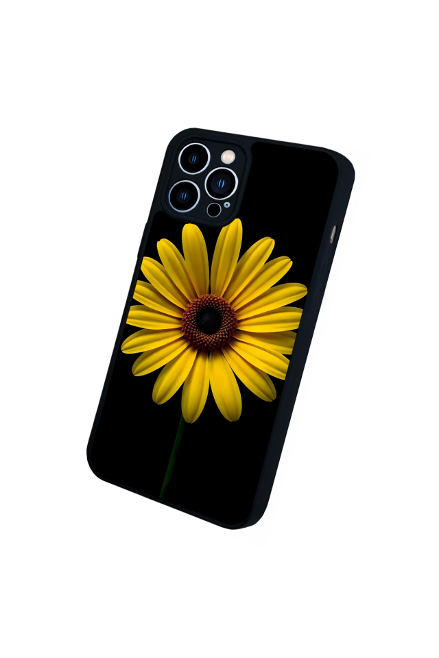 iPhone 13 Pro Max Uyumlu Papatya Tasarımlı Glossy Premium Kılıf