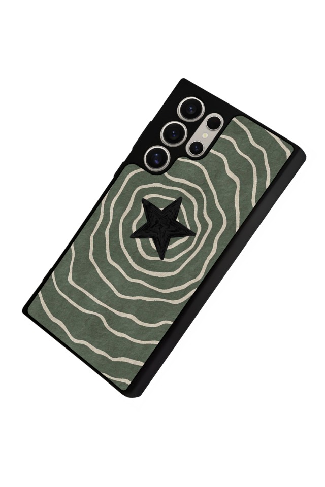Samsung Galaxy S22 Ultra Uyumlu Retro Yildizlar Tasarımlı Glossy Premium Kılıf