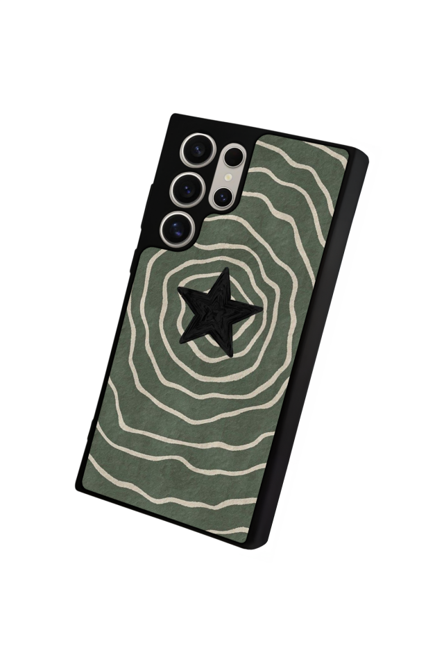 Samsung Galaxy S22 Ultra Uyumlu Retro Yildizlar Tasarımlı Glossy Premium Kılıf