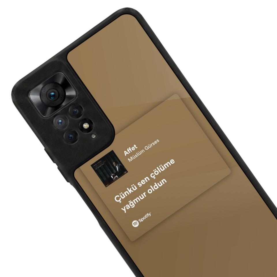 Xiaomi Redmi Note 12 Pro Uyumlu Sarki Sozleri Tasarımlı Glossy Premium Kılıf