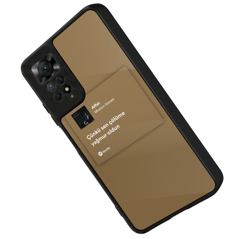 Xiaomi Redmi Note 12 Pro Uyumlu Sarki Sozleri Tasarımlı Glossy Premium Kılıf