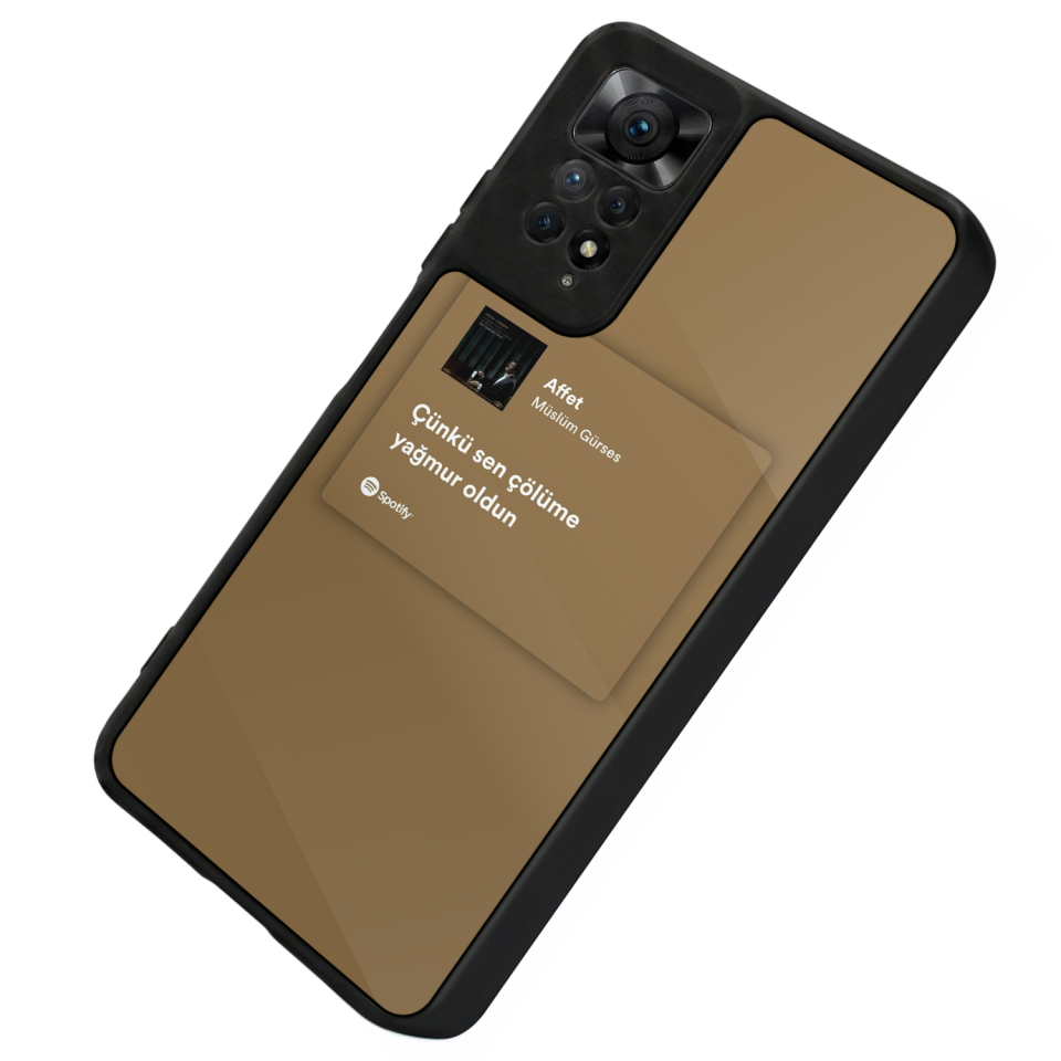Xiaomi Redmi Note 12 Pro Uyumlu Sarki Sozleri Tasarımlı Glossy Premium Kılıf