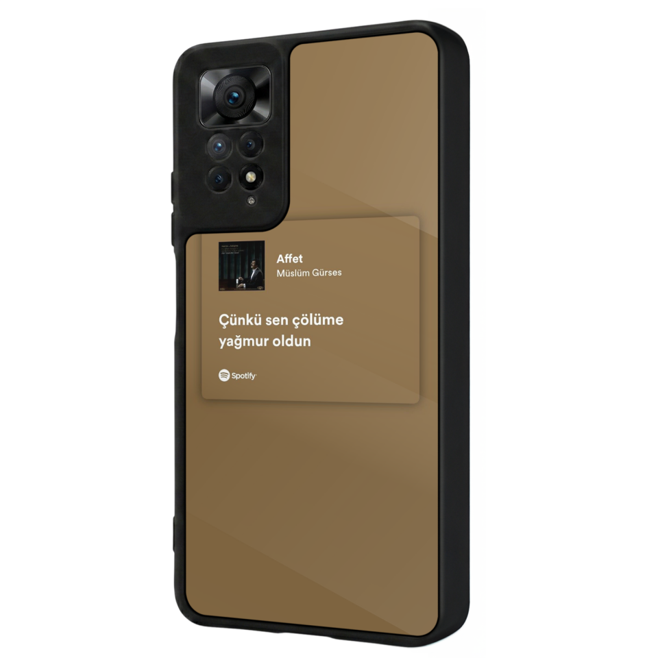 Xiaomi Redmi Note 12 Pro Uyumlu Sarki Sozleri Tasarımlı Glossy Premium Kılıf