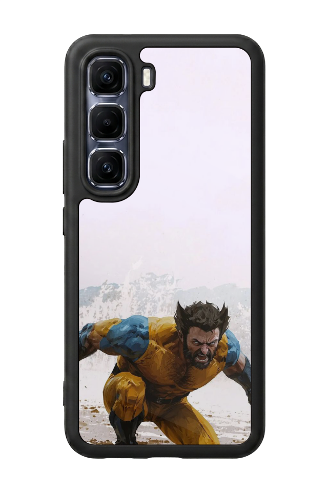 Infinix Hot 60 Pro Plus Uyumlu Wolverine Tasarımlı Glossy Premium Kılıf