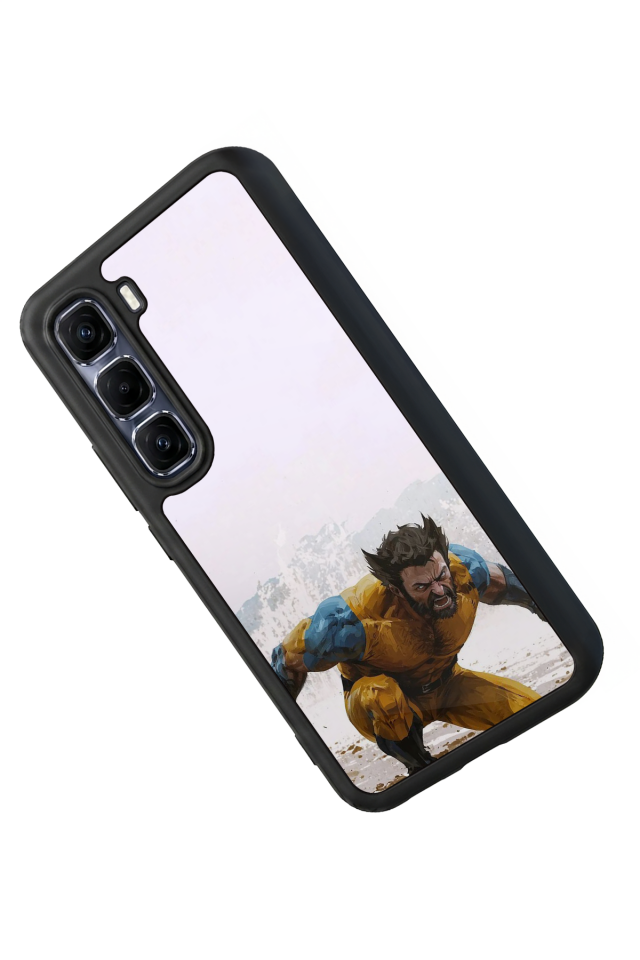 Infinix Hot 60 Pro Plus Uyumlu Wolverine Tasarımlı Glossy Premium Kılıf
