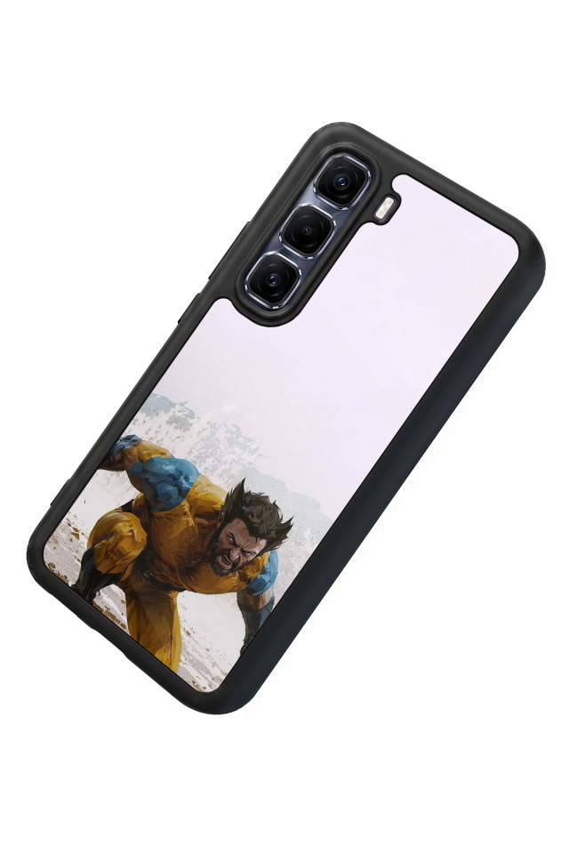Infinix Hot 60 Pro Plus Uyumlu Wolverine Tasarımlı Glossy Premium Kılıf
