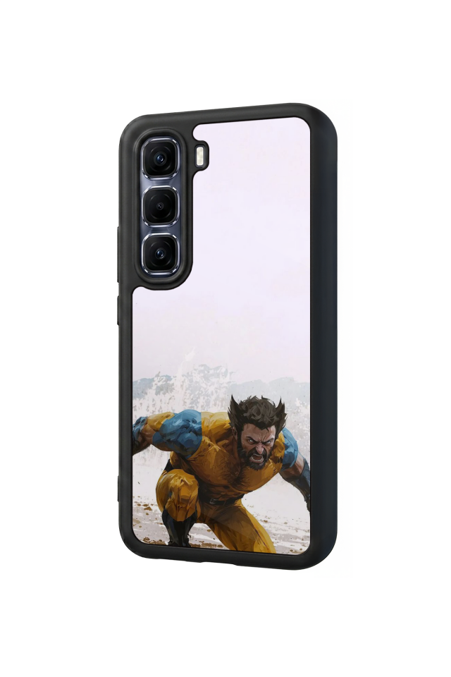 Infinix Hot 60 Pro Plus Uyumlu Wolverine Tasarımlı Glossy Premium Kılıf