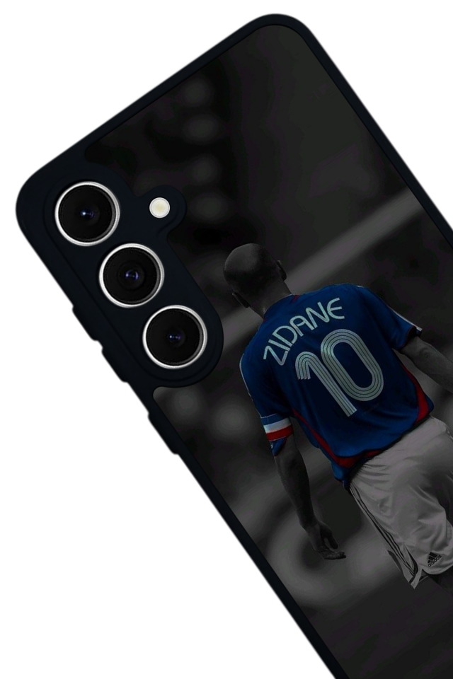 Samsung Galaxy S24 FE Uyumlu Zidane Tasarımlı Glossy Premium Kılıf