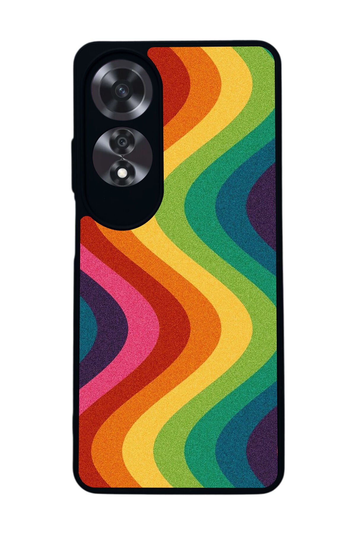 Oppo A60 Mat Siyah uyumlu Kılıf – Yumuşak Silikon, Koruyucu, Şok Emici Kapak