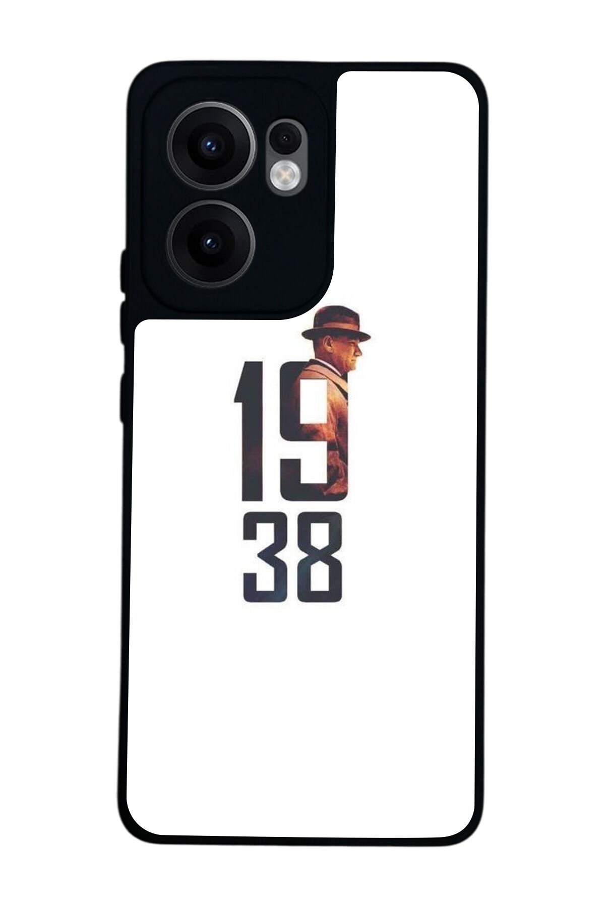 Oppo Reno 13F Uyumlu Mustafa Kemal Ataturk Tasarımlı Glossy Premium Kılıf
