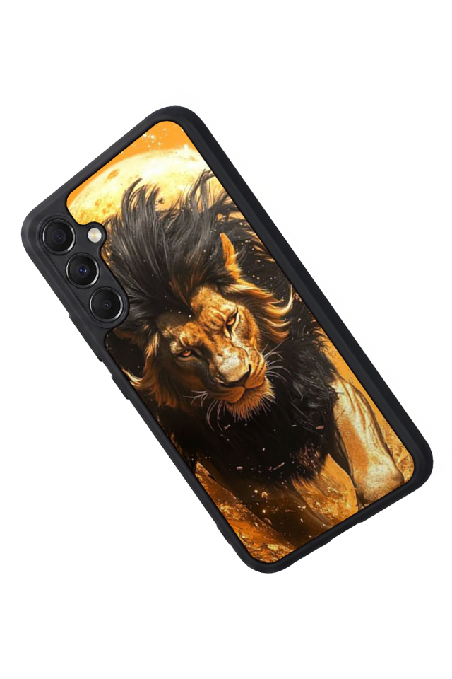 Samsung Galaxy A34 Uyumlu Aslan Tasarımlı Glossy Premium Kılıf