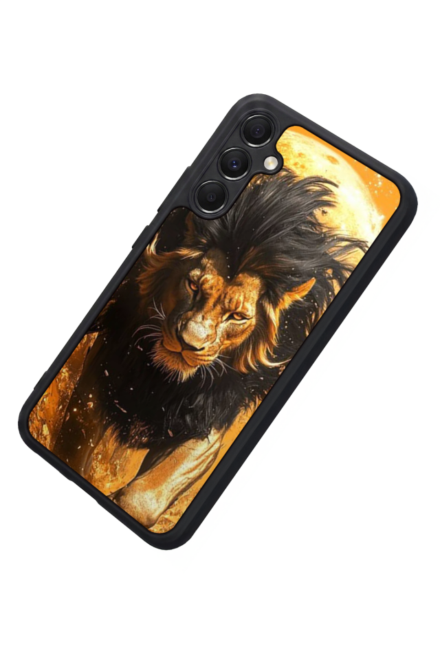 Samsung Galaxy A34 Uyumlu Aslan Tasarımlı Glossy Premium Kılıf
