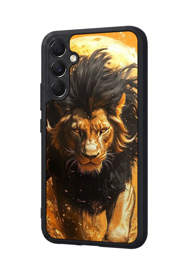 Samsung Galaxy A34 Uyumlu Aslan Tasarımlı Glossy Premium Kılıf