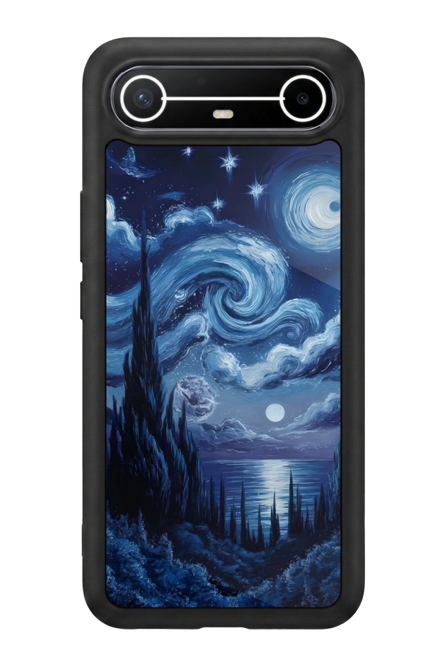 Tecno Spark Slim 5G Uyumlu Ay Tasarımlı Glossy Premium Kılıf