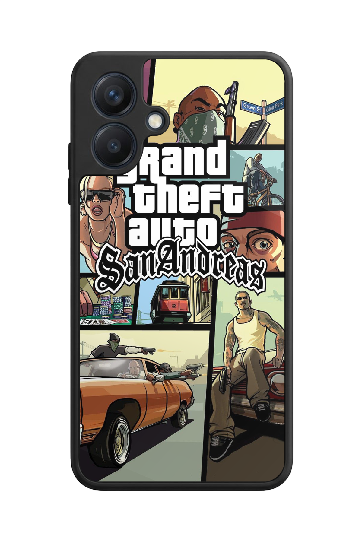 Samsung Galaxy A07 Uyumlu GTA Tasarımlı Glossy Premium Kılıf