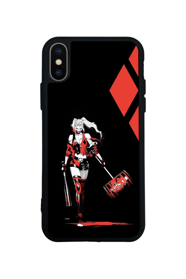 iPhone XS Max Uyumlu HarleyQueen Tasarımlı Glossy Premium Kılıf