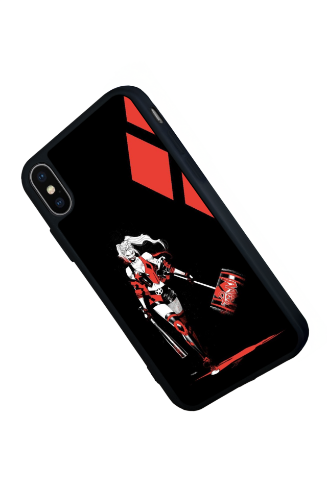 iPhone XS Max Uyumlu HarleyQueen Tasarımlı Glossy Premium Kılıf