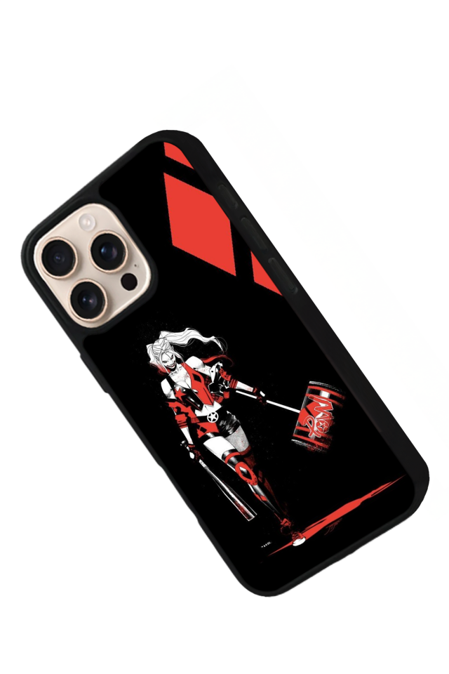 iPhone 15 Pro Max Uyumlu HarleyQueen Tasarımlı Glossy Premium Kılıf