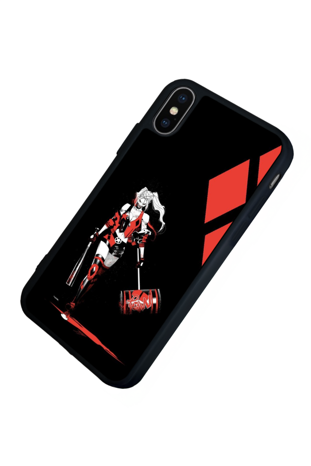 iPhone XS Max Uyumlu HarleyQueen Tasarımlı Glossy Premium Kılıf