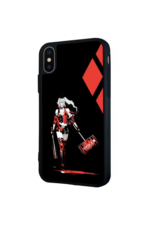 iPhone XS Max Uyumlu HarleyQueen Tasarımlı Glossy Premium Kılıf