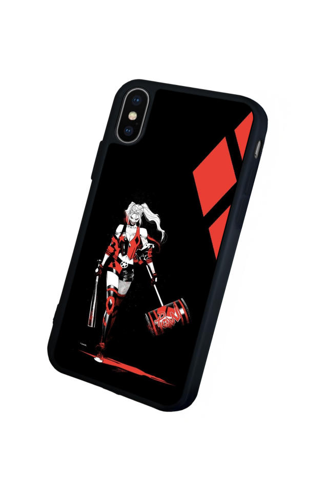 iPhone XS Max Uyumlu HarleyQueen Tasarımlı Glossy Premium Kılıf