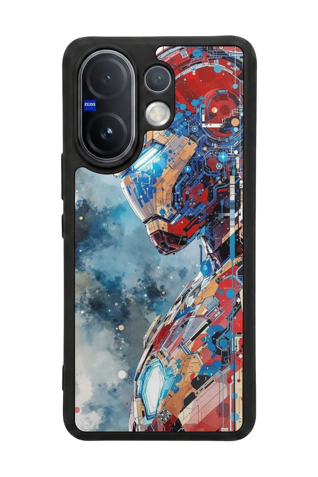 Vivo V60 Uyumlu Iron Man ( Demir Adam ) Tasarımlı Glossy Premium Kılıf