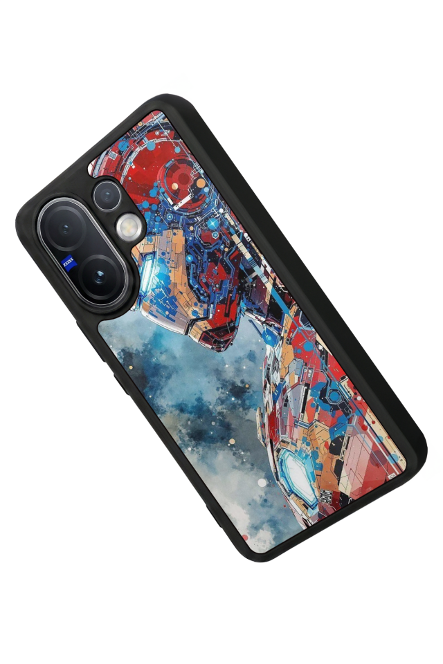 Vivo V60 Uyumlu Iron Man ( Demir Adam ) Tasarımlı Glossy Premium Kılıf