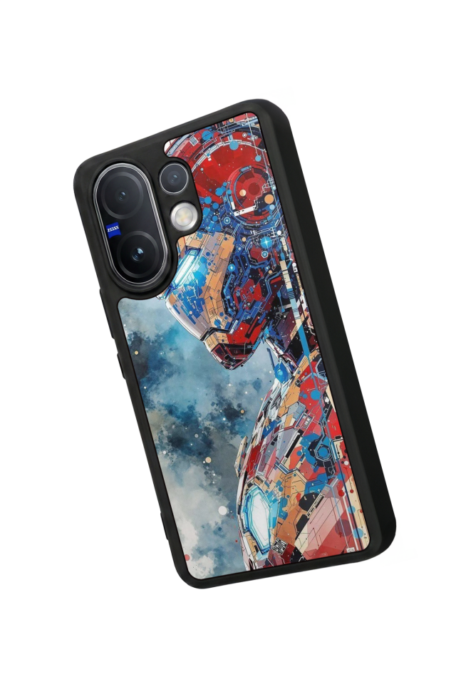 Vivo V60 Uyumlu Iron Man ( Demir Adam ) Tasarımlı Glossy Premium Kılıf
