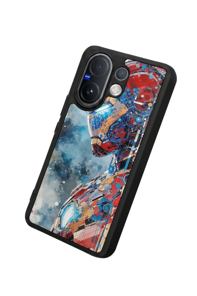 Vivo V60 Uyumlu Iron Man ( Demir Adam ) Tasarımlı Glossy Premium Kılıf