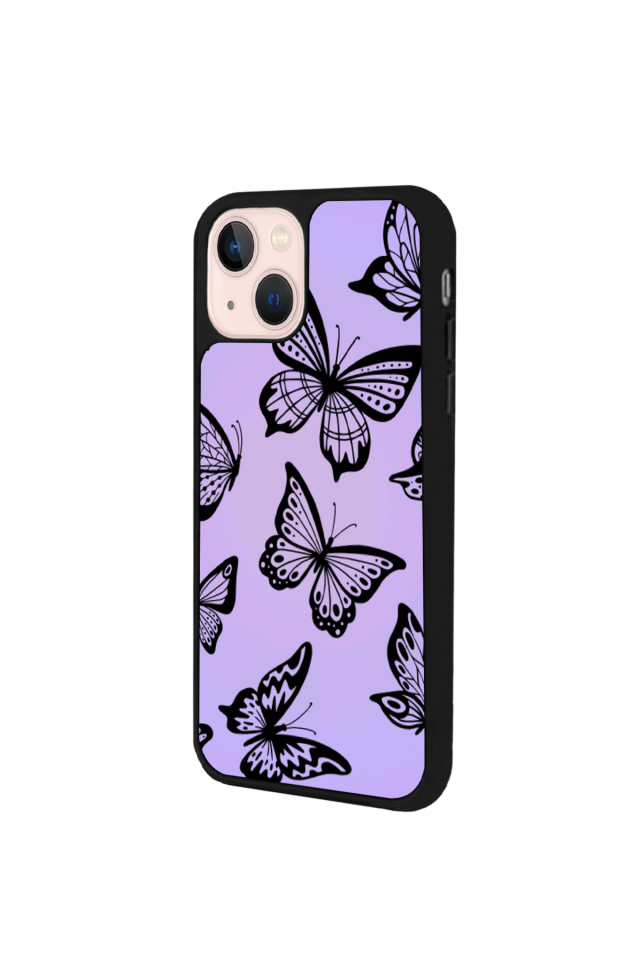 iPhone 15 Uyumlu Kelebek Tasarımlı Glossy Premium Kılıf