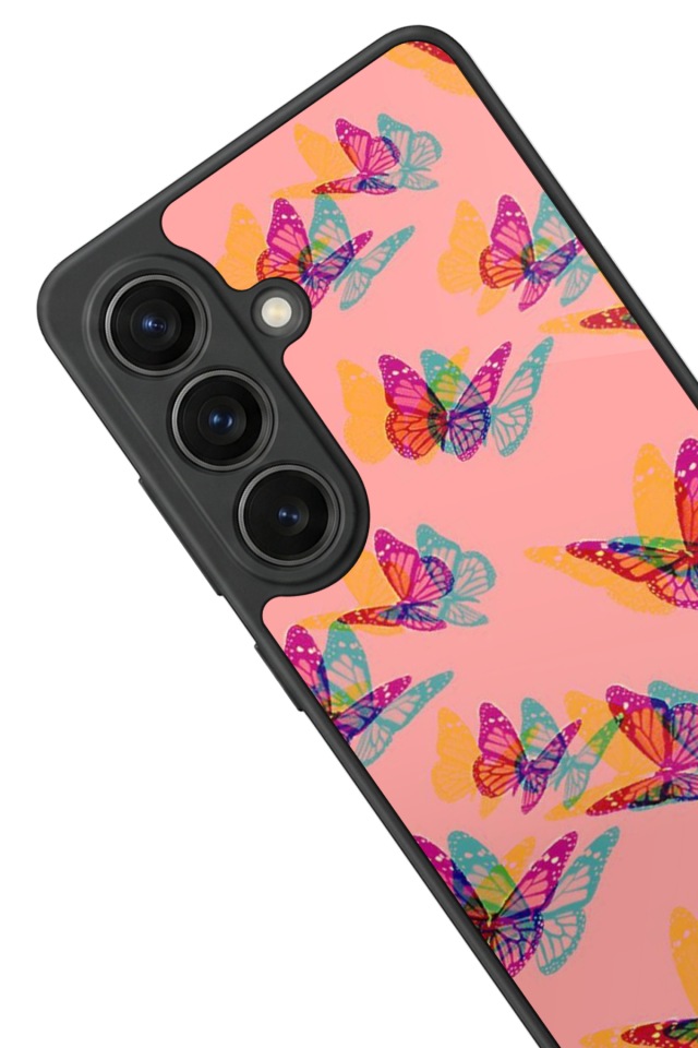 Samsung Galaxy S26 Uyumlu Kelebek Tasarımlı Glossy Premium Kılıf