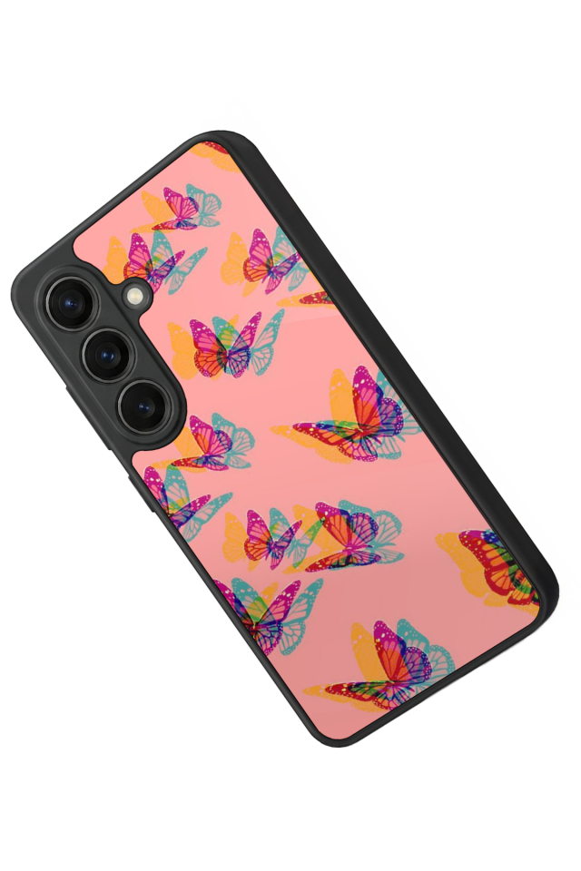Samsung Galaxy S26 Uyumlu Kelebek Tasarımlı Glossy Premium Kılıf