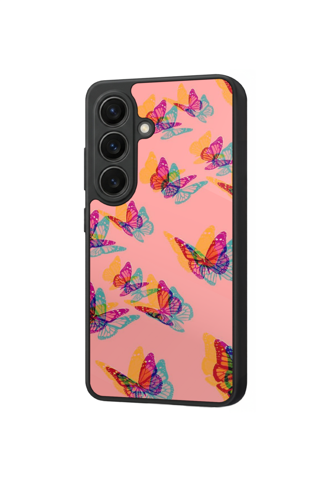 Samsung Galaxy S26 Uyumlu Kelebek Tasarımlı Glossy Premium Kılıf