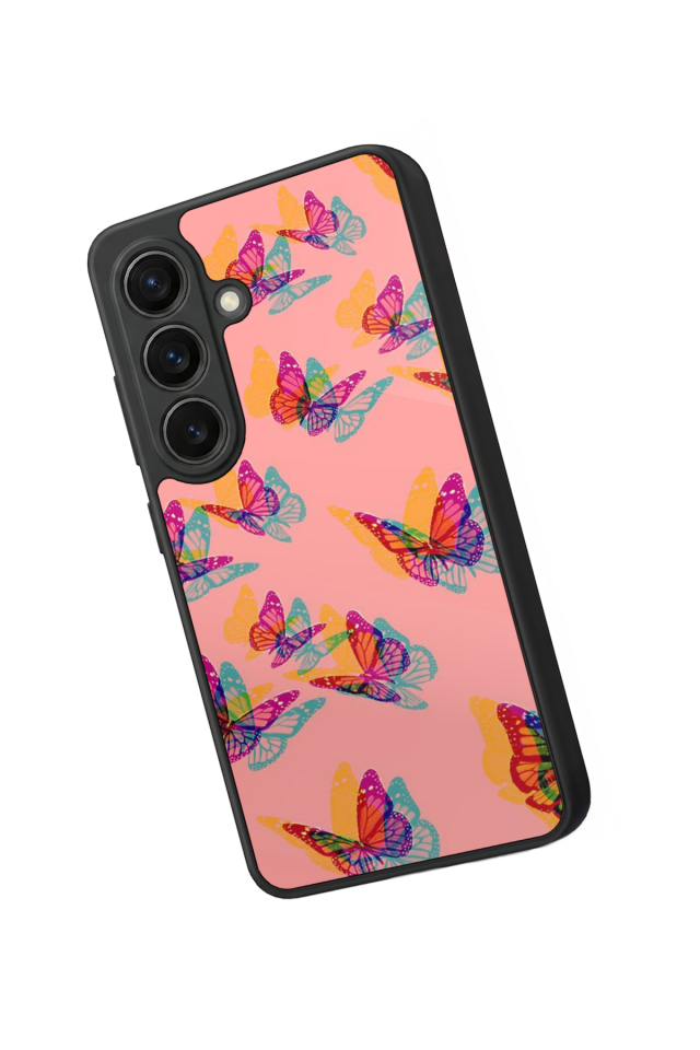 Samsung Galaxy S26 Uyumlu Kelebek Tasarımlı Glossy Premium Kılıf
