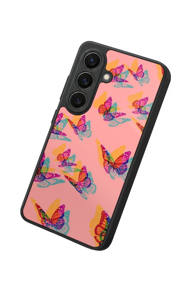 Samsung Galaxy S26 Uyumlu Kelebek Tasarımlı Glossy Premium Kılıf