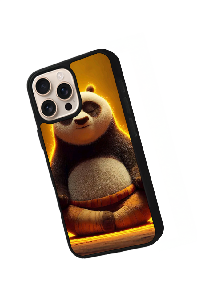 iPhone 16 Pro Max Uyumlu Kung Fu Panda Tasarımlı Glossy Premium Kılıf