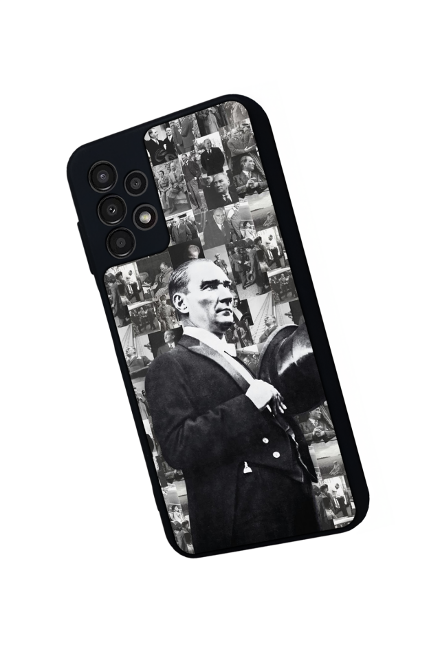 Samsung Galaxy A23 Uyumlu Mustafa Kemal Ataturk Tasarımlı Glossy Premium Kılıf