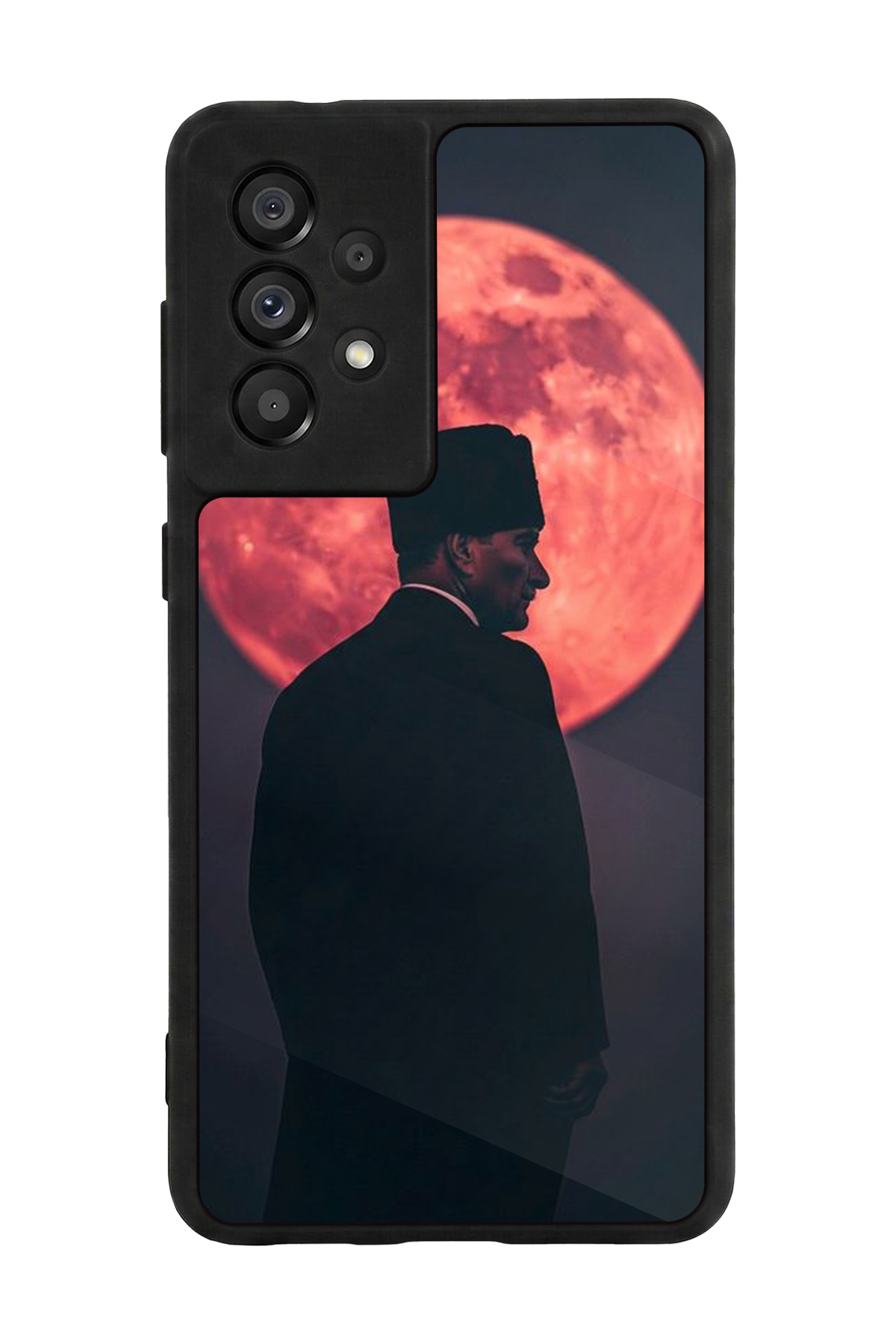 Samsung Galaxy A73 Uyumlu Mustafa Kemal Ataturk Tasarımlı Glossy Premium Kılıf