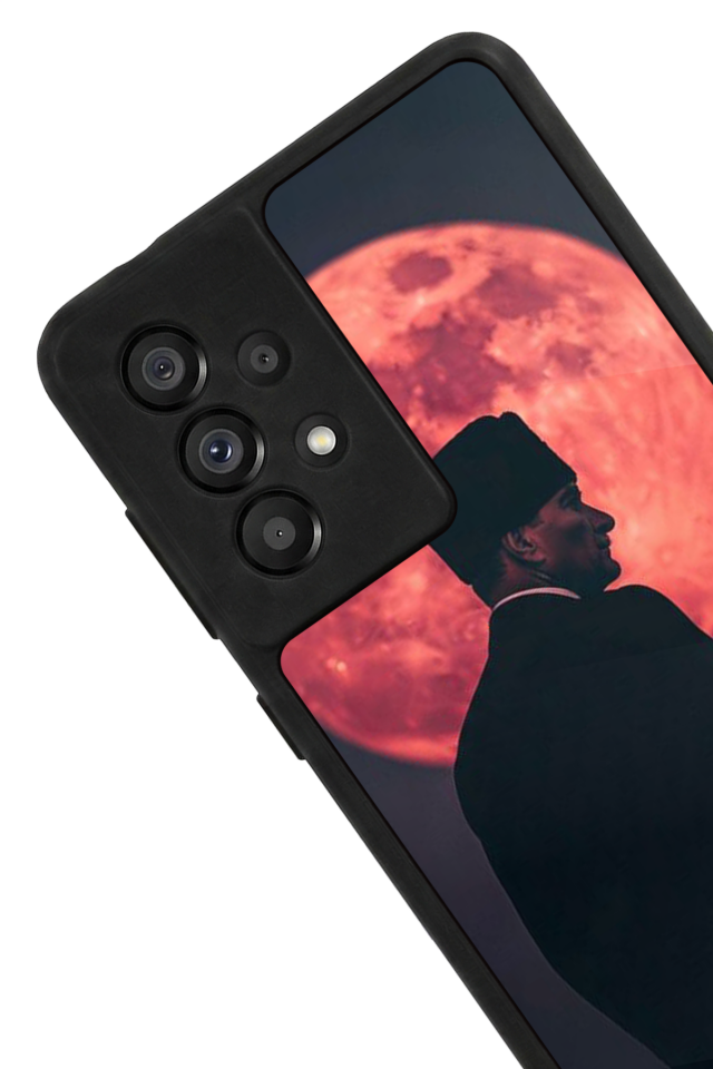 Samsung Galaxy A73 Uyumlu Mustafa Kemal Ataturk Tasarımlı Glossy Premium Kılıf