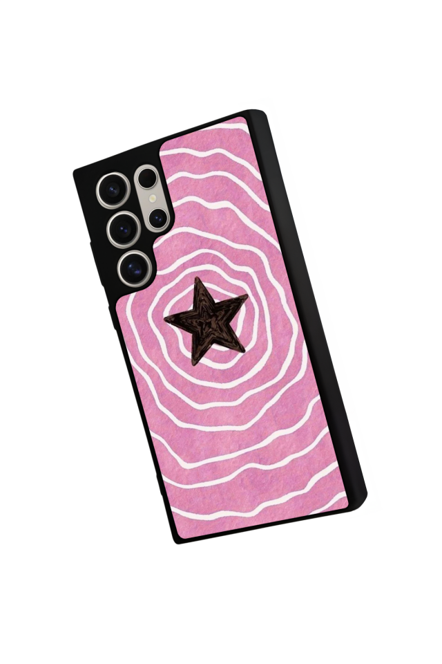 Samsung Galaxy S22 Ultra Uyumlu Retro Yildizlar Tasarımlı Glossy Premium Kılıf