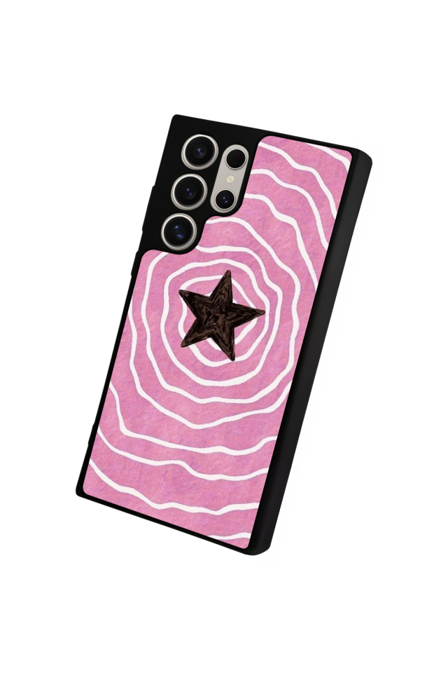 Samsung Galaxy S22 Ultra Uyumlu Retro Yildizlar Tasarımlı Glossy Premium Kılıf