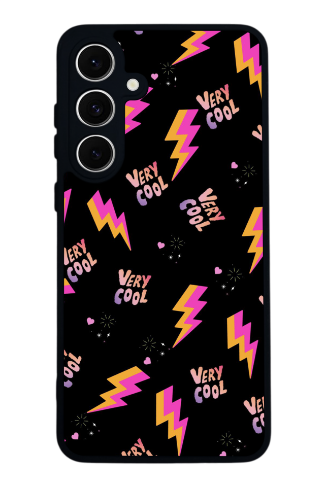 Samsung Galaxy A16 Uyumlu Simsek Tasarımlı Glossy Premium Kılıf