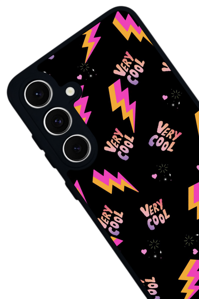 Samsung Galaxy A16 Uyumlu Simsek Tasarımlı Glossy Premium Kılıf