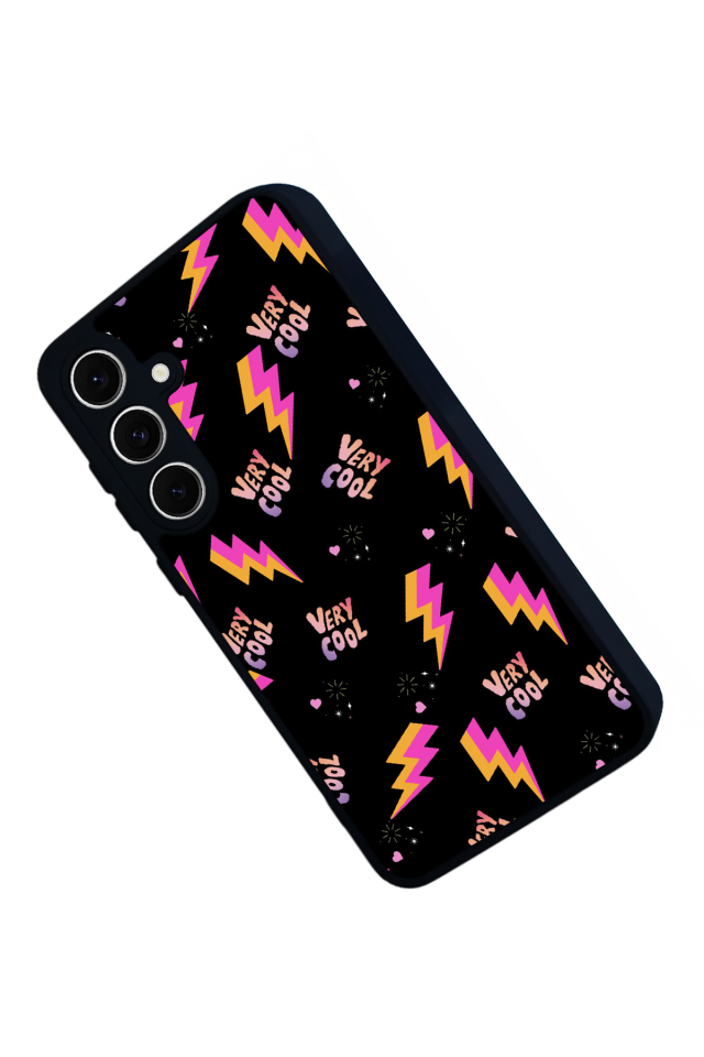 Samsung Galaxy A16 Uyumlu Simsek Tasarımlı Glossy Premium Kılıf